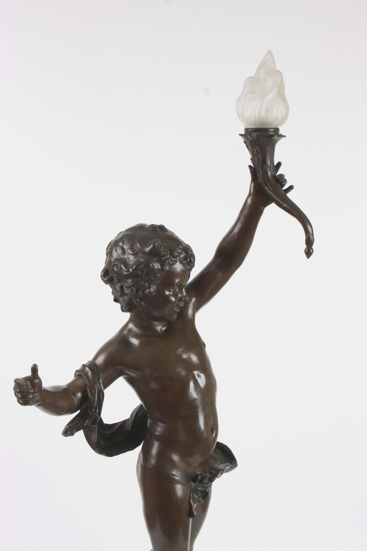 Auguste Moreau Pair of Lamps